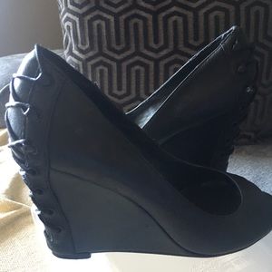 Fergie Wedge Peep Toe Shoe